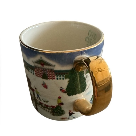 Anthropologie Philly Holiday in the City Stoneware Coffee Tea Mug Cup 2024 NWT - Picture 6 of 9